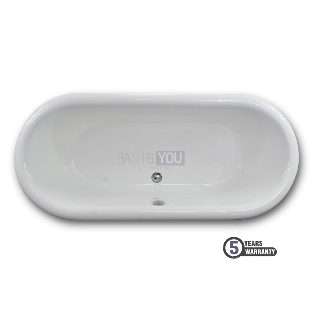 Clawfoot Soaking Acrylic Bathtub - Image 3