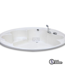 Alternative view of Omega Round Soaking Drop-In Bathtub